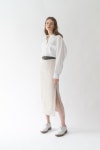[hasto하스토]Matter Side Slit Point Skirt in Oatmeal [W CONCEPT]