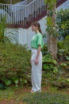 [LOCLE by LOW CLASSIC로클 바이 로우클래식]19 SUMMER LOCLE SMALL DOLPHINE T - LIGHT GREEN [W CONCEPT]