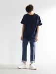 [HORLISUN홀리선][Restock] Loose Tapered Denim Pants Light Navy 802 [W CONCEPT]