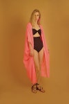 [THE VACATION SHOP더베케이션샵]Ripley long tunic voile(Pink) [W CONCEPT]