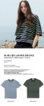 [ANOUTFIT언아웃핏]UNISEX MULTI STRIPE POCKET T-SHIRTS NAVY [W CONCEPT]