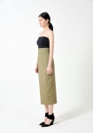 [E-um이음]Natural olive skirt [W CONCEPT]