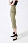 [E-um이음]Natural olive skirt [W CONCEPT]