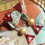 [Chaerin Park Jewelry채린박주얼리]Double Triangle Earrings [W CONCEPT]