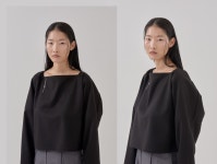 [E-um이음]Square jeogori shirts-Black [W CONCEPT]
