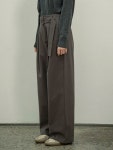 SIPT7054 wide volume chino pants_Charcoal - W컨셉(W CONCEPT)