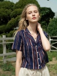 [Siyazu시야쥬]SI TP 5028 Linen Crop - W컨셉(W CONCEPT)