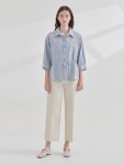오픈카라 7부 스트링 셔츠 KOBLP352(2 colors)