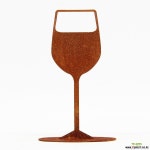 스틸데코 와인잔 모형 빈티지 철제장식품 인테리어소품