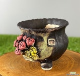 국산수제화분 도향218(레드) 다육화분