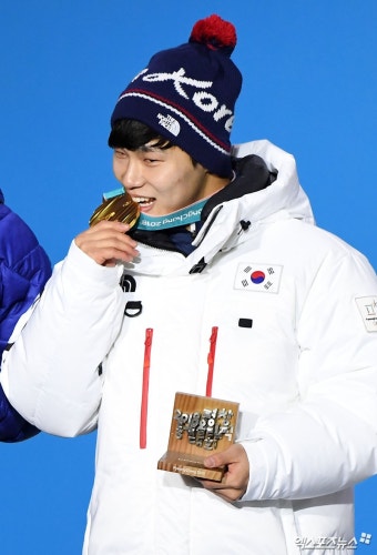 윤성빈 '금메달 맛 좀 볼까'[포토]