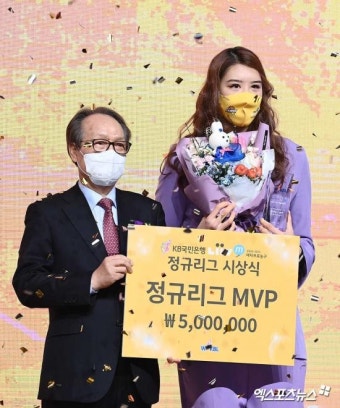 [WKBL 정규리그 시상식] MVP 박지수 