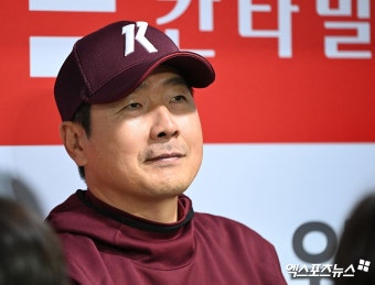 홍원기 감독 '오늘 이겨야죠'[포토]