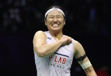 '중국 킬러' 안세영, 21-7 또 파괴했다! 中 다크호스 한첸시 2-0 완파…'No.1' 클래스에 홈 관중도 탄식→마스터즈 8강 안착+3연패 보인다