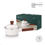 [리빙아트] 옥슨 레드라벨 1T 법랑 냄비 (18cm 양수) | (주)진인프라 - 예스24