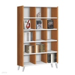 엘리스 5단1200 기본 다리H 책장 오크화이트 | 책장 | 주식회사 라레스가구 - 예스24