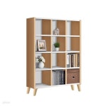 엘리스 4단1200 다리O책장 메이플화이트 | 책장 | 주식회사 라레스가구 - 예스24