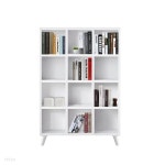 엘리스 4단1200 다리H 책장 화이트 | 책장 | 주식회사 라레스가구 - 예스24