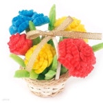 플레이콘 카네이션꽃바구니(5인용) 공작만들기 수수깡 미술놀이 | 플레이콘 카네이션 스승의날 어버이날 꽃바구니 유아초등 미술놀이 집콕... 