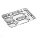 딜리쿡 수저칸 4구 스텐 식판 대형 반찬 캠핑 그릇 | 304스테인리스식판 | 비투비월드 - 예스24