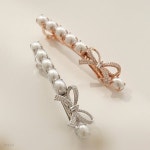 제이로렌 진주 큐빅 리본 헤어자동핀 H0819 - YES24