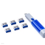 [스마트키퍼] USB 포트락6 UL03PK 다크블루 | 주식회사 브라보세컨즈 - 예스24