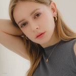 제이로렌 14K 체인 C자형 라운드 귀걸이 G0266 - YES24