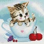 체리 캣 캔버스 보석십자수 30x30 | 주식회사 퍼즐사랑 - 예스24