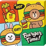 라인프렌즈 버거 타임 (캔버스) 보석십자수 25x25 - 예스24