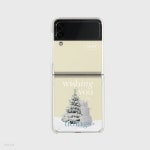 wish snow 레터링 디자인 [제트플립 클리어하드 폰케이스] - 예스24