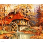 물레방아 (패브릭) 보석십자수 액자세트 30x40 | 주식회사 퍼즐사랑 - 예스24