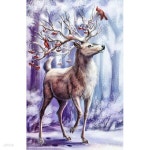 행운의 사슴 2 (캔버스) 보석십자수 40x50 | 주식회사 퍼즐사랑 - 예스24