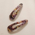 제이로렌 프랑스 자개 마블 오로라 퍼플 헤어 딱핀 H0981 - YES24