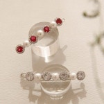 제이로렌 루비 화이트 큐빅 진주 헤어핀 H0985 - YES24