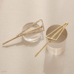 제이로렌 삼각 큐빅 메탈 세트 실핀 H0994 - YES24