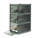 간편 접이식 3단 신발정리함(그린) 신발진열장 | 비투비월드 - 예스24