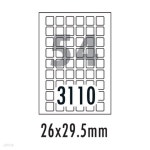 [폼텍] 분류표기용라벨 LS-3110(100매54칸26x29.5mm) | 주식회사 위드에이치 - 예스24