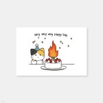 삼색이 베리베리 해피 캐릭터 엽서 | 비마이펫 - 예스24