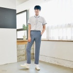 교복몰 (허리조절)하복 청색 교복바지(남자) 교복 학 - 예스24