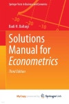 Solutions Manual for Econometrics | Badi H. Baltagi | Springer Nature B.V. - 예스24