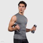 바디핏 남성 슬림 기능성 민소매(그레이) (L) | 비투비월드 - 예스24