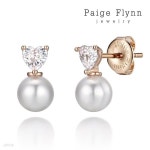 14K 뽀이 하트 진주 귀걸이(GoldPlated)_J0671BRE - 예스24