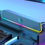 TGIC 컴퓨터 사운드바 2채널 USB전원 헤드폰 마이크단자 LED 터치 유선 PC 스피커 - 예스24