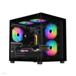 투민시스템 TM100 RGB 강화유리 블랙 (미니타워) - 예스24