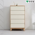파란들가구 전면화이트 고무나무원목 베이직 5단서랍장 | 주식회사 심우 - 예스24
