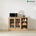파란들가구 1200 유리문 미닫이도어 수납장 다용도수납장 | 주식회사 심우 - 예스24