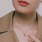 제이로렌 14K 터키석 로즈골드 크로스 하트 목걸이 G0290 | 바이데이지 - 예스24