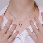 제이로렌 14K 청다이아 달리 로즈골드 목걸이 G0292 | 바이데이지 - 예스24