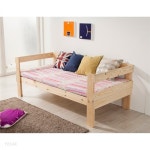 자연둥이 소나무원목 의자겸용 통마루침대 원목침대 - YES24