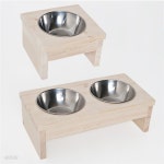 [하우디가구] 원목 애견식탁 1구/2구 애완동물 강아지 고양이 반려동물 식기 - 예스24